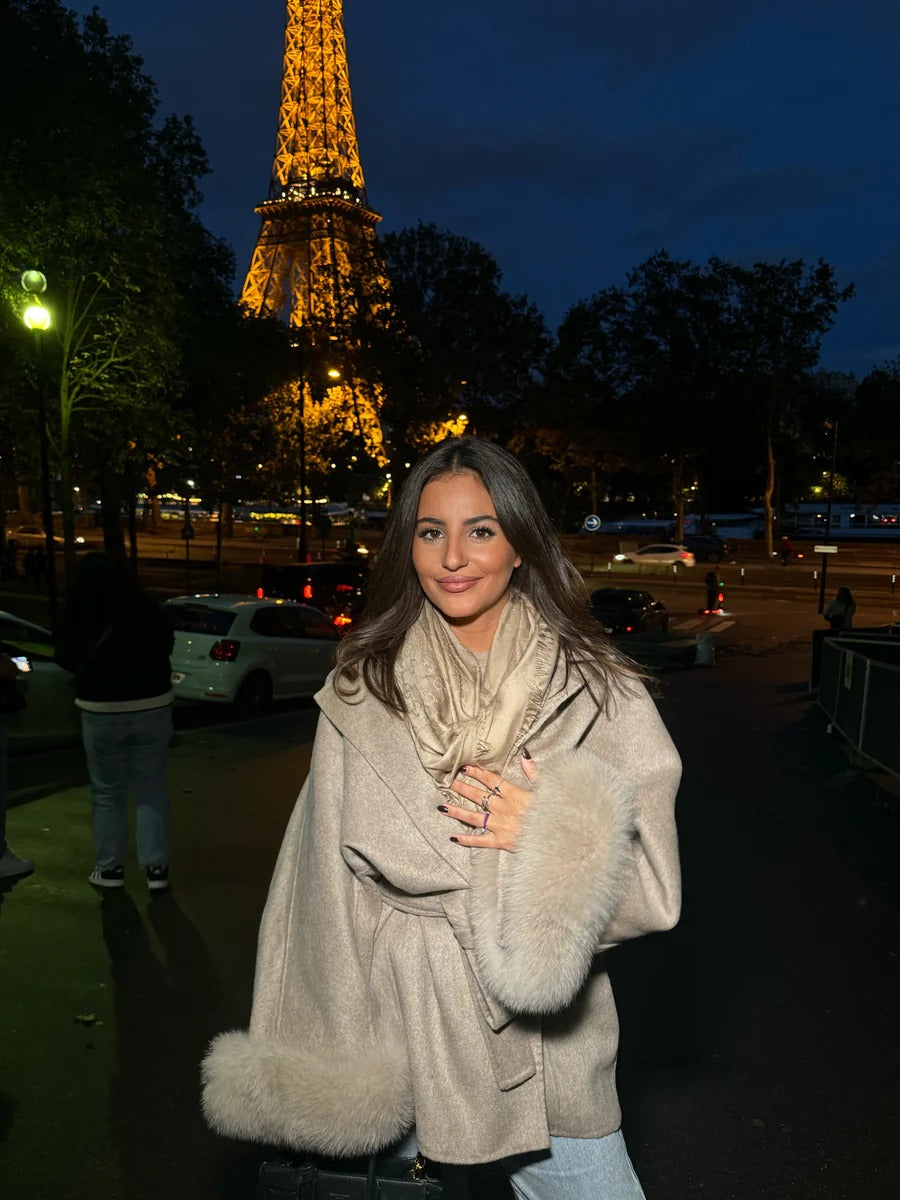 Cashmere Coat cuff short